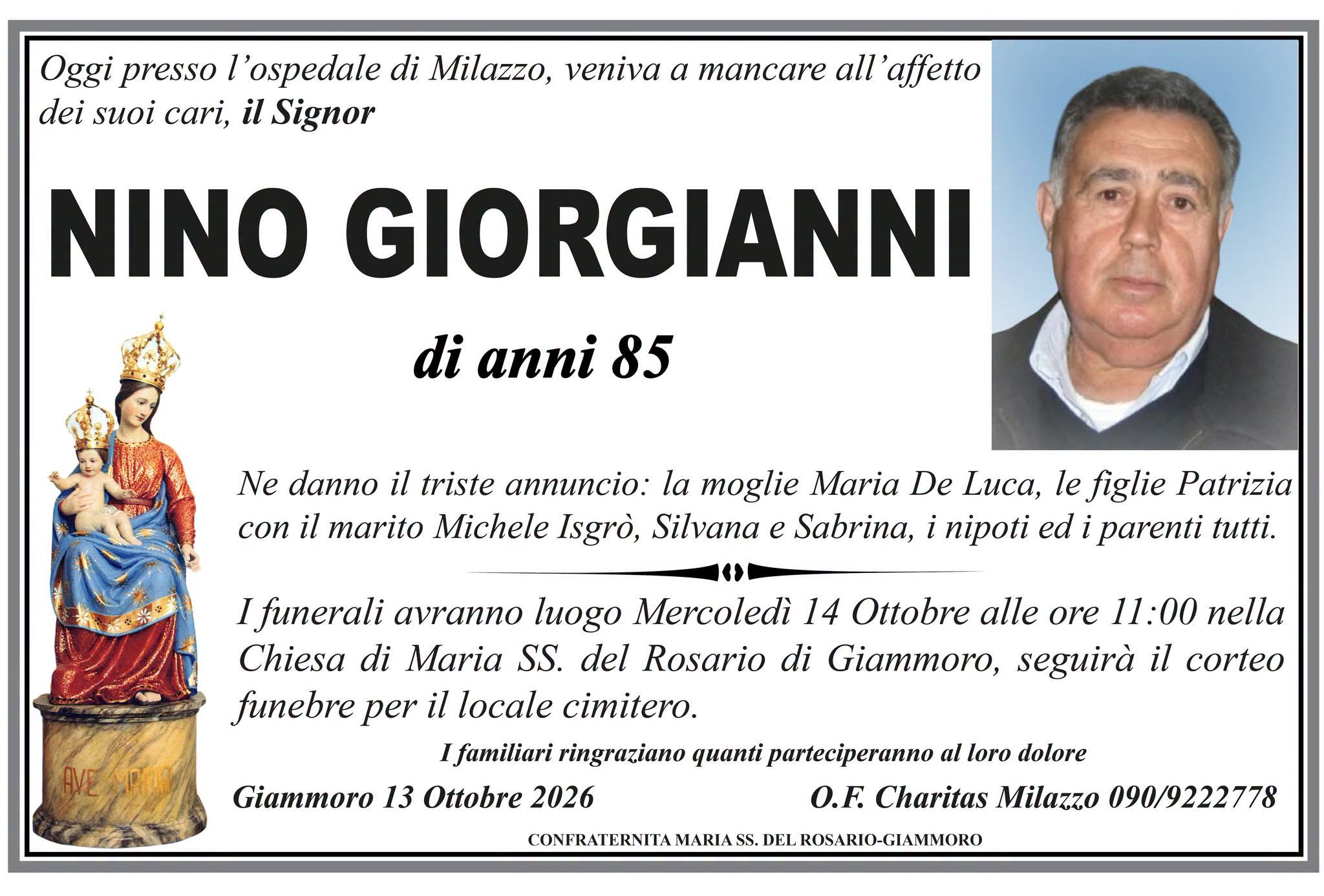 NECROLOGIO-DON-NINUZZO E' MORTO NINO GIORGIANNI, STORICO PRODUTTORE DEI VINI "DON NINUZZO"